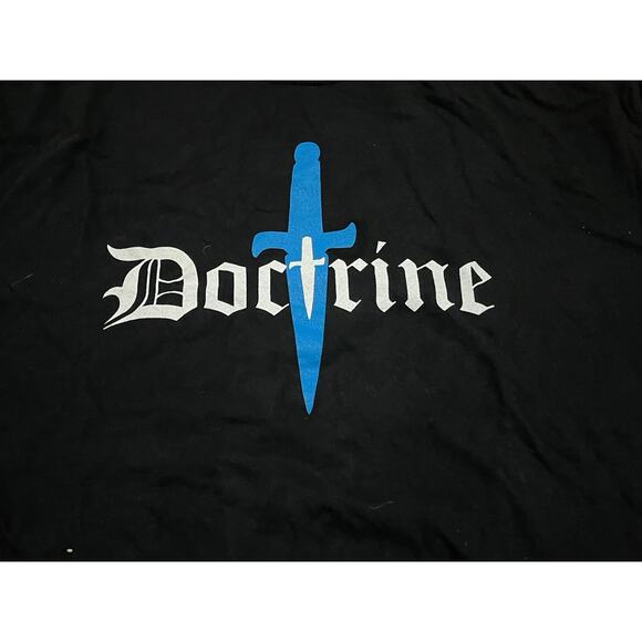 Doctrine Black Men’s T-Shirt Size XL - Picture 2 of 5
